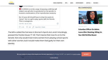 Fact Check: Florida Bill Would NOT Make A Transgender Student Athlete 'Drop Her Pants' To Prove She's A Girl Before Playing On A Florida School Sports Team