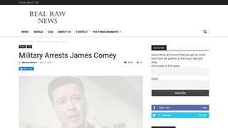 Fact Check: Military Did NOT Arrest James Comey