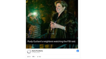 Fact Check: This Is NOT A Picture Of Rudy Giuliani's Neighbors Watching FBI Raid His Apartment