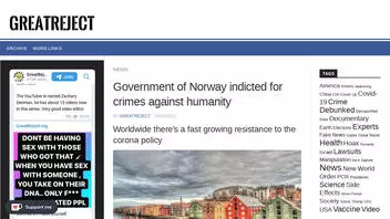 Faktakontroll: Det er INGEN tiltale mot den norske regjeringen for forbrytelser mot menneskeheten