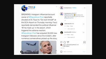 Fact Check: Dr. Fauci Was NOT Insulted By Instagram Influencer At Airport