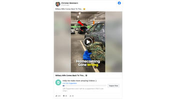 Fact Check: Car Trunk Surprise Military Homecoming Video Is NOT Real -- It's A Skit