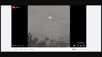 Fact Check: Video Does NOT Show Real Creature With Glowing Eyes In The Sky