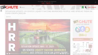 Fact Check: U.S. States Are NOT Liquefying 'Vaccine-Murdered People,' Spreading Them On Food Crops