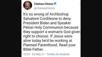 Fact Check: Chelsea Clinton Did NOT Say 'If Jesus Were Alive Today He'd Be Working At Planned Parenthood'