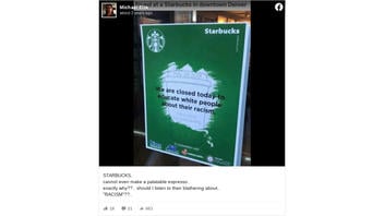 Fact Check: Starbucks Location Did NOT Post Sign Announcing It Was Closed To 'Educate White People'