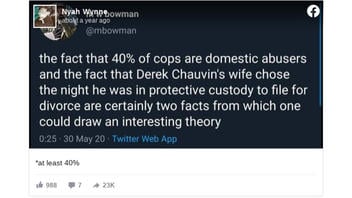 Fact Check: Studies Put The Rate Of Officer-Perpetrated Domestic Violence Between 5% and 40%