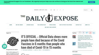 Fact Check: Official Data Does NOT Show More People Have Died From The Vaccines Than From COVID-19