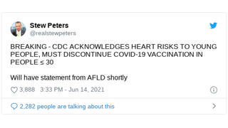 Fact Check: The CDC Did NOT Discontinue COVID Vaccination For Those Under Age 30, Did NOT 'Acknowledge' Heart Risks To Young People
