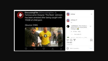 Fact Check: Dwayne 'The Rock' Johnson Was NOT Arrested For Child Porn
