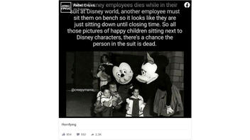 Fact Check: Disney World Character Performers Are NOT Left At Their Park Until It Closes If They Die While In Costume