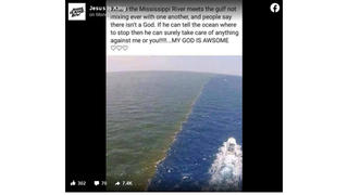 Fact Check: Photo Of Green Mississippi River Water Meeting The Gulf Is NOT A Good Sign 