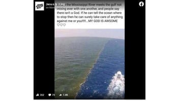 Fact Check: Photo Of Green Mississippi River Water Meeting The Gulf Is NOT A Good Sign 