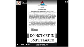 Fact Check: Alabama Power Company Did NOT Issue a Press Release Advising People To Stay Out Of Lewis Smith Lake 