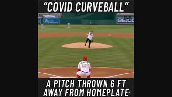 Fact Check: Dr. Fauci Did NOT Throw An Opening Day Pitch Six Feet From Home Plate