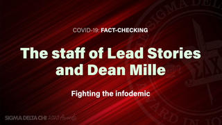 Lead Stories Staff Wins 2020 Sigma Delta Chi Award For Covid-19 Fact-Checking