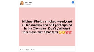 Fact Check: Michael Phelps Did NOT Get Lighter Penalty Than Sha'Carri Richardson For Smoking Weed