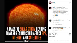 Fact Check: There Is NO Incoming Solar Storm -- It Has Already Passed