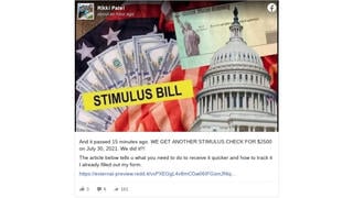 Fact Check: New Stimulus Checks Are NOT Planned In The U.S. As Of July 15, 2021