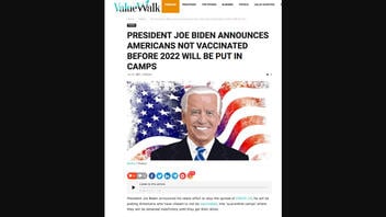 Fact Check: Biden Did NOT Announce That Americans Not Vaccinated Before 2022 Will Be Placed Into 'Quarantine Camps'