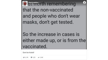 Fact Check: The Increase In COVID-19 Cases Is NOT Made Up And Is Not From The Vaccinated