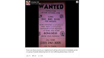 Fact Check: NO Evidence That Posters Advertising Jobs For Teenagers Are Actually Sex Trafficking Schemes