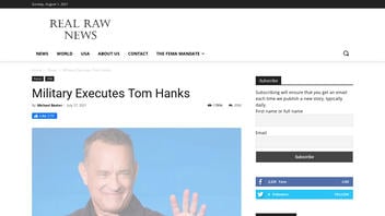 Fact Check: The Military Did NOT Execute Tom Hanks