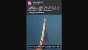 Fact Check: Fireworks 'Stairway To Heaven' Is NOT Tribute To Led Zeppelin