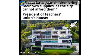 Fact Check: President Of A Teachers' Union Does NOT Live In This L.A. Mansion