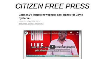 Fact Check: German Newspaper Bild Did NOT Apologize For 'Covid Hysteria'