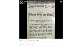 Fact Check: A 1912 Newspaper Really DID Publish A Note On Effect Burning Coal Could Have On Earth's Temperature
