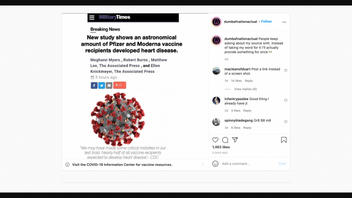 Fact Check: There Is NO Article On Military Times Website Saying COVID-19 Vaccines Cause Heart Disease -- Just A Fake Screenshot