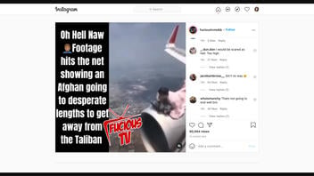 Fact Check: An Afghan Man Did NOT Ride On Airplane's Engine - It Was Photoshopped