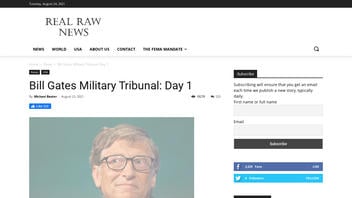 Fact Check: Bill Gates Is NOT Before A Military Tribunal