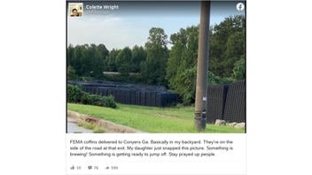 Fact Check: Photo Does NOT Show FEMA Coffins Delivered To Georgia Roadside Because 'Something Is Brewing'