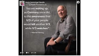 Fact Check: Werner Herzog Did NOT Say America Is 'Waking Up, As Germany Once Did'