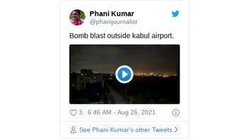 Fact Check: Twitter Video Does NOT Show Footage Of August 26, 2021 Bombing Outside Of Kabul Airport