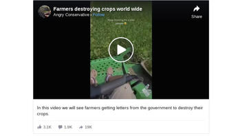 Fact Check: Farmers Are NOT Being Told They Must Destroy Their Crops
