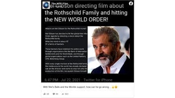 Fact Check: Mel Gibson Is NOT Directing A Film About The Rothschild Family And 'Hitting The New World Order'