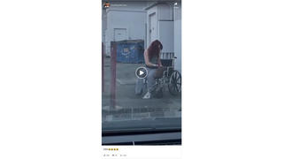 Fact Check: NO Evidence That Video Of Woman Confronted While Collecting Money In Wheelchair Is Anything Other Than Staged Skit