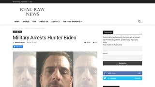 Fact Check: Military Did NOT Arrest Hunter Biden