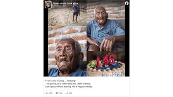 Fact Check: This Grandfather Did NOT Celebrate His 146th Birthday in 2021