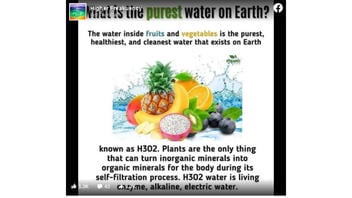 Fact Check: H3O2 Is NOT A Purified Version of H2O