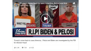 Fact Check: NO Evidence That Pelosi And Biden Are Being Investigated By The FBI For Election Fraud
