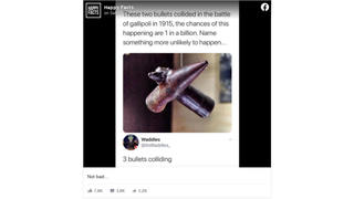 Fact Check: Viral Image Does NOT Show Two Bullets That 'Collided' During Battle Of Gallipoli