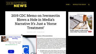Fact Check: 2019 CDC Memo On Ivermectin Does NOT 'Blow A Hole' In News Reports Discouraging Self-Medication With Horse Dewormer 