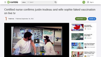Fact Check: Video Does NOT Prove That Justin And Sophie Trudeau Faked COVID-19 Vaccinations -- Appropriate Procedure Was Used