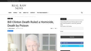 Fact Check: NO Evidence To Substantiate Report Bill Clinton Fatally Poisoned At Guantanamo