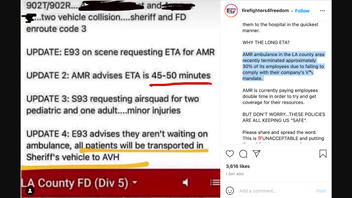Fact Check: AMR Ambulance In LA County Did NOT Terminate 30% Of Employees For Refusing Mandated COVID-19 Vaccine