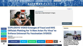 Fact Check: C-SPAN Video Does NOT Prove Fauci, HHS Officials Plotted 'Avian Flu Virus' Release To Enforce Universal Flu Vaccine